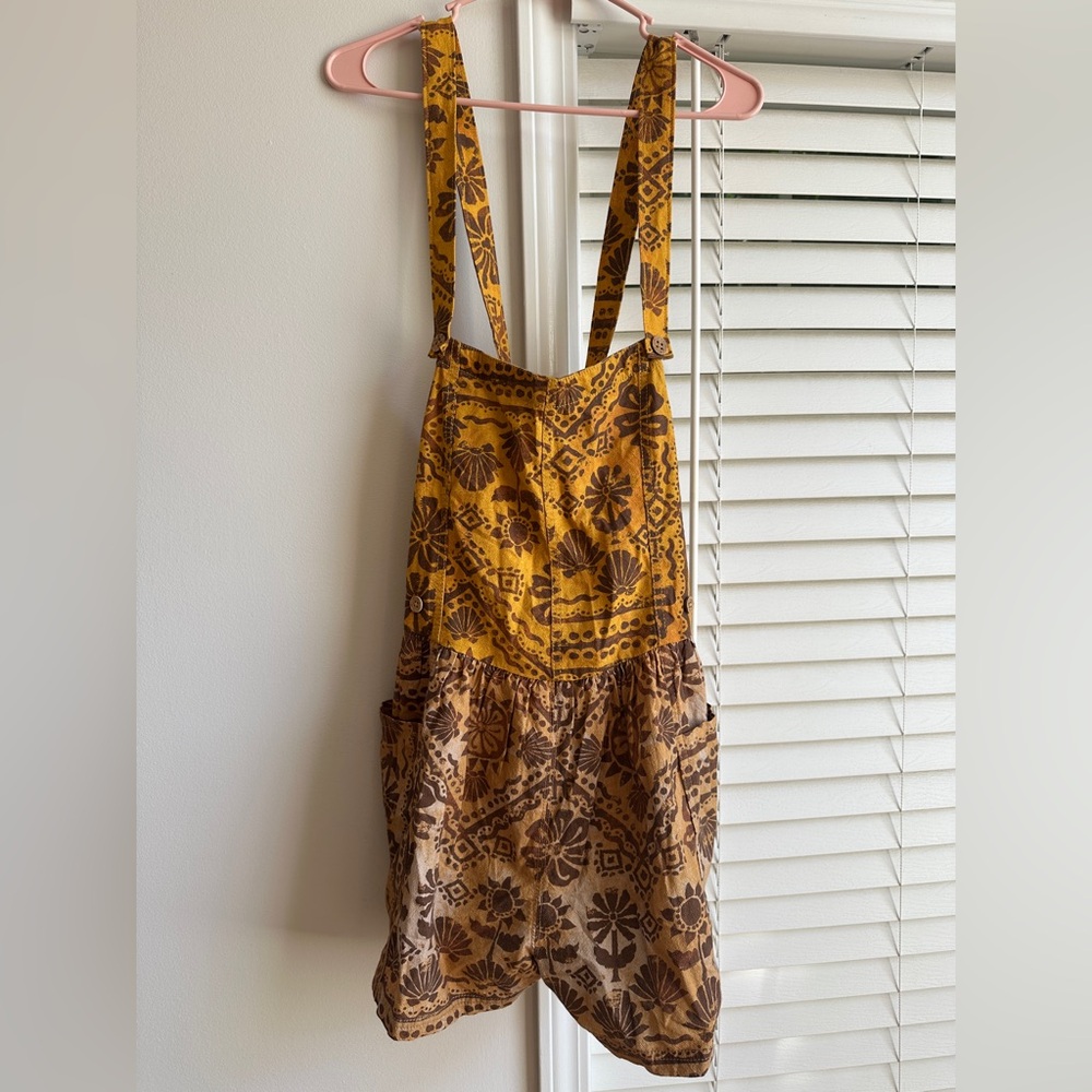 Free People Palm Bay Printed Shortalls